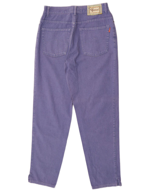 Casucci Calça Jeans Feminina Cintura Alta Cônica IT 50 XL W29 L30 Roxo Algodão