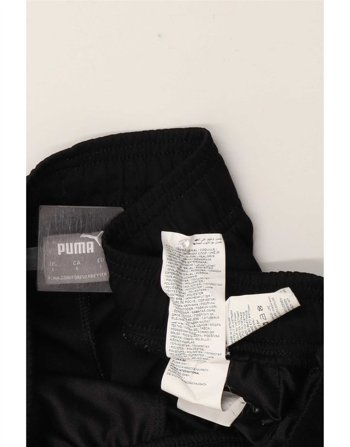 Calça de treino masculina Puma grande poliéster preto