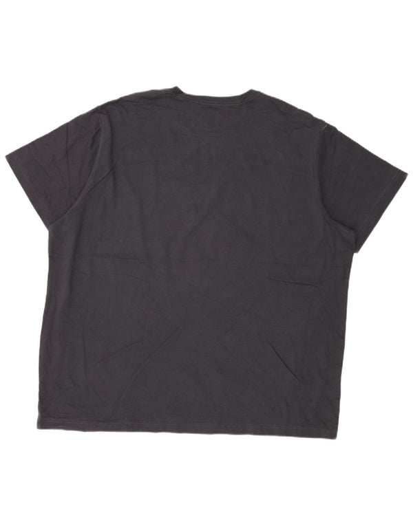 EDDIE BAUER Mens T-Shirt Top 2XL Navy Blue Cotton