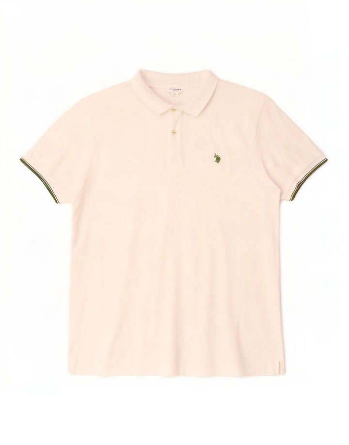 US Polo Assn. Camisa masculina 3XL algodão branco