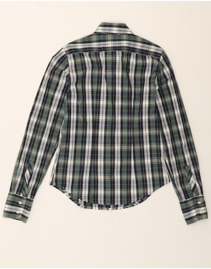 Camisa feminina Scout UK 12 algodão xadrez verde médio