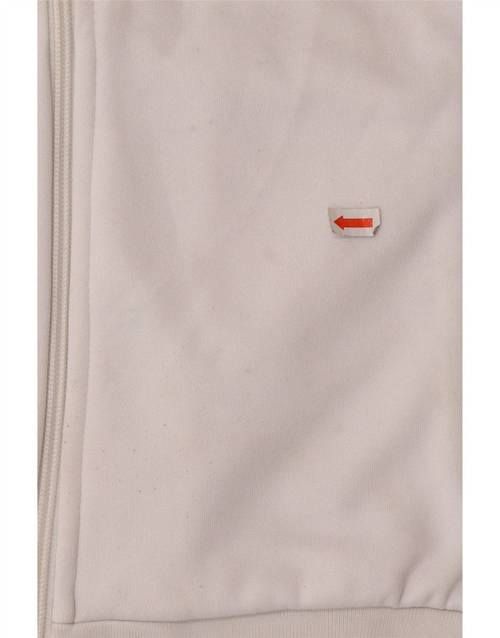Jaqueta feminina FILA Graphic Tracksuit Top UK 16 grande bloco colorido branco