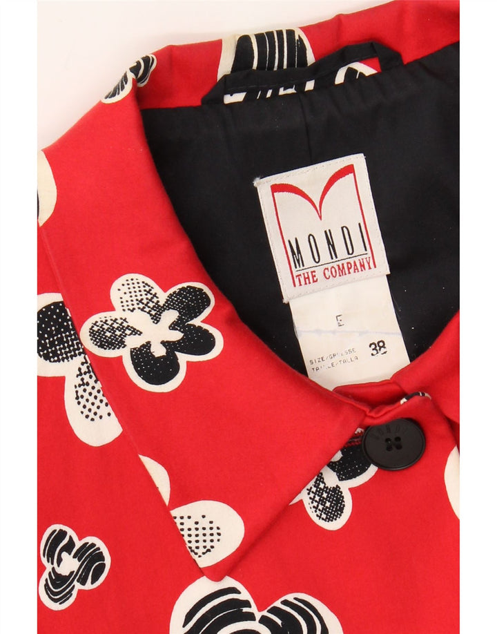 Jaqueta Blazer Mondi Masculina com 4 Botões EU 38 Médio Vermelho Floral