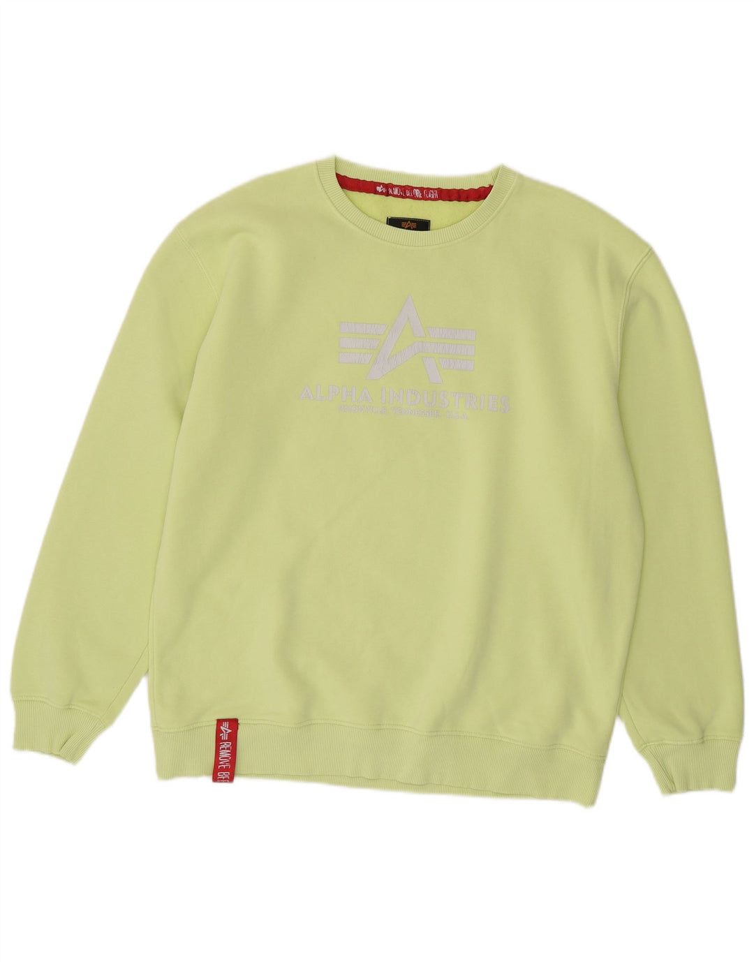 Alpha Industries Suéter gráfico masculino XL verde