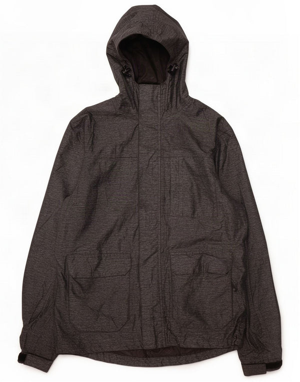 Mountain Warehouse Jaqueta de chuva masculina com capuz Reino Unido 36 Poliéster cinza pequeno