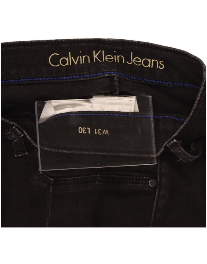 Calça Jeans Slim Feminina CALVIN KLEIN W31 L25 Algodão Preto