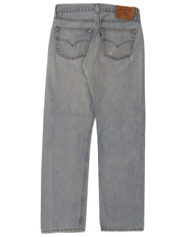 Levi's Masculino 501 Straight Jeans W33 L32 Azul Algodão