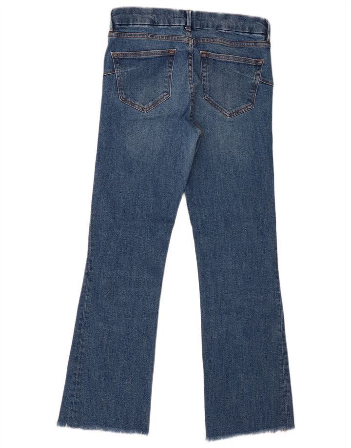 Zara Jeans feminino queimado EU 38 pequeno W28 L27 azul