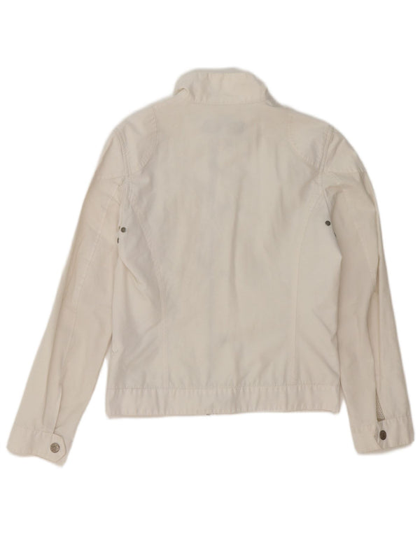 Rifle Womens Heritage Utility Jacket UK 12 Médio Algodão Branco