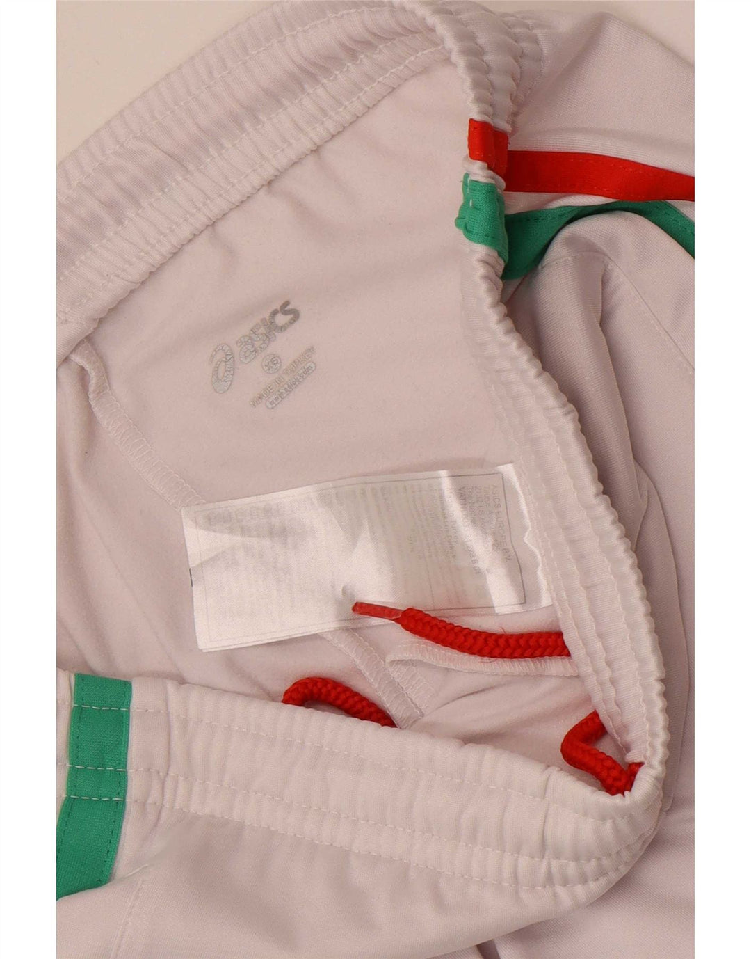 Calça de treino masculina Asics XS branco colorblock
