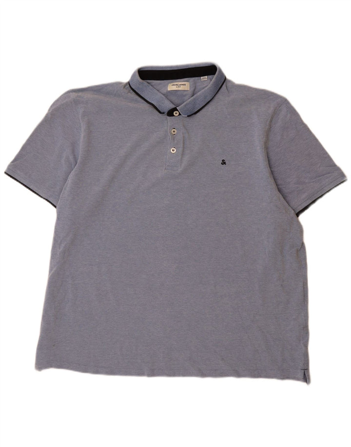 Camisa polo masculina Jack & Jones 3XL algodão azul
