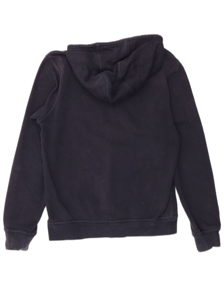 NIKE Mens Hoodie Jumper Pequeno Algodão Azul Marinho