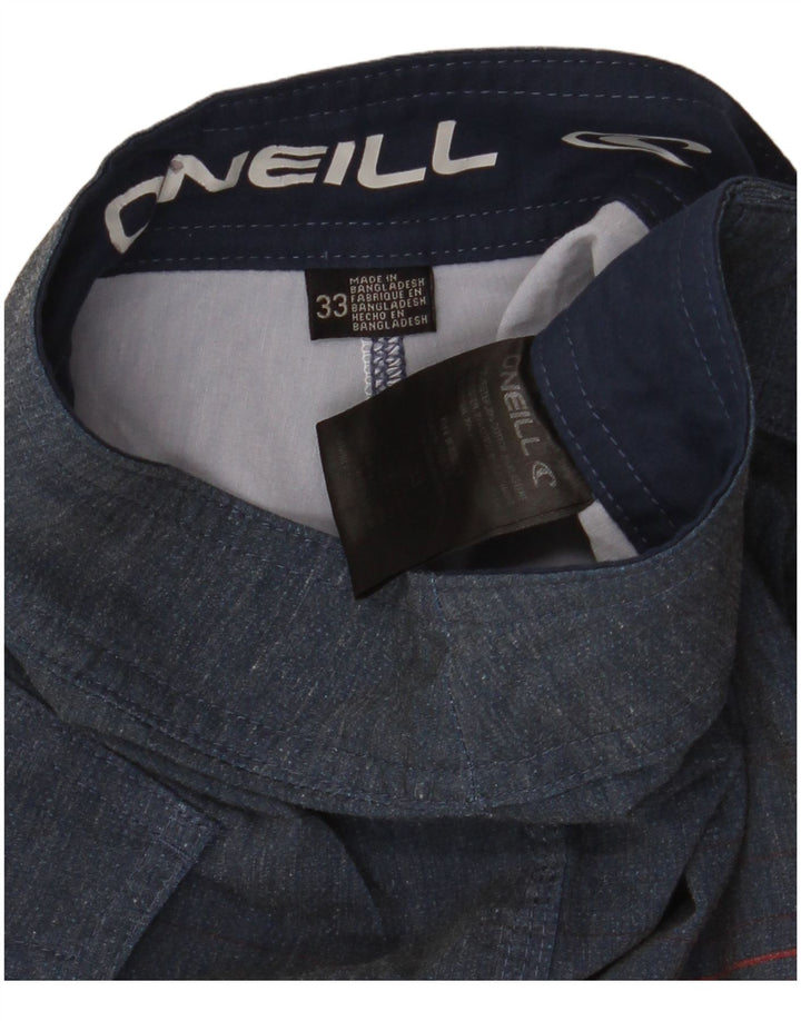 Shorts de natação masculino O'NEILL poliéster listrado azul marinho médio