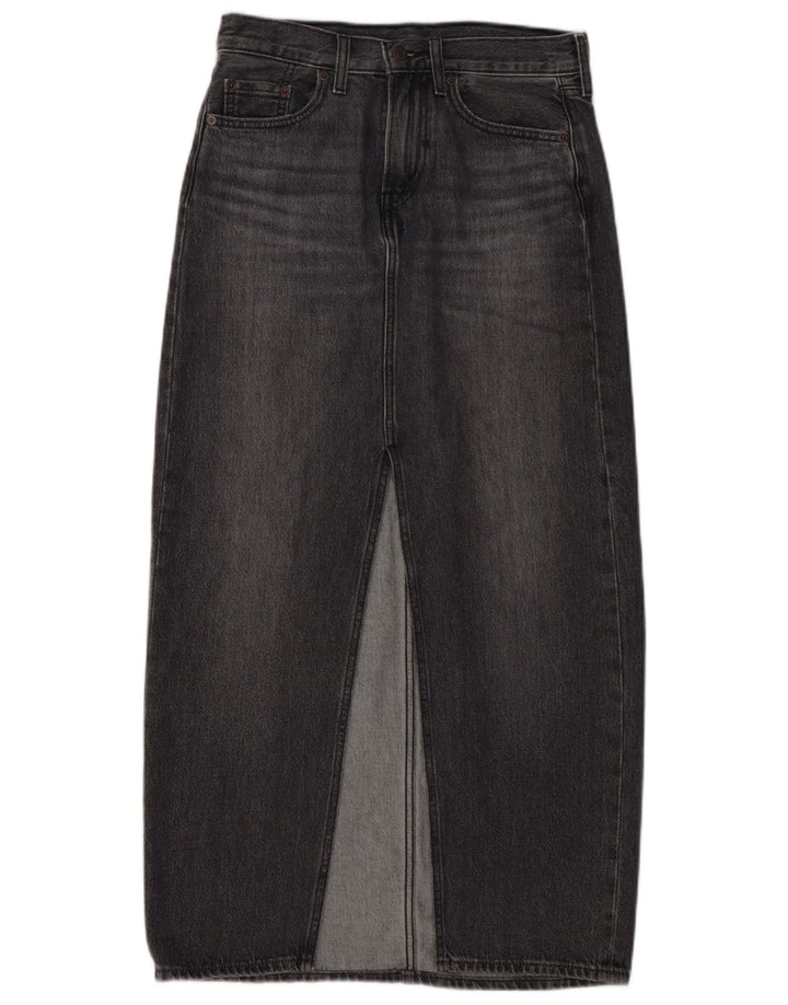 Saia jeans feminina LEVI'S W25 XS algodão cinza