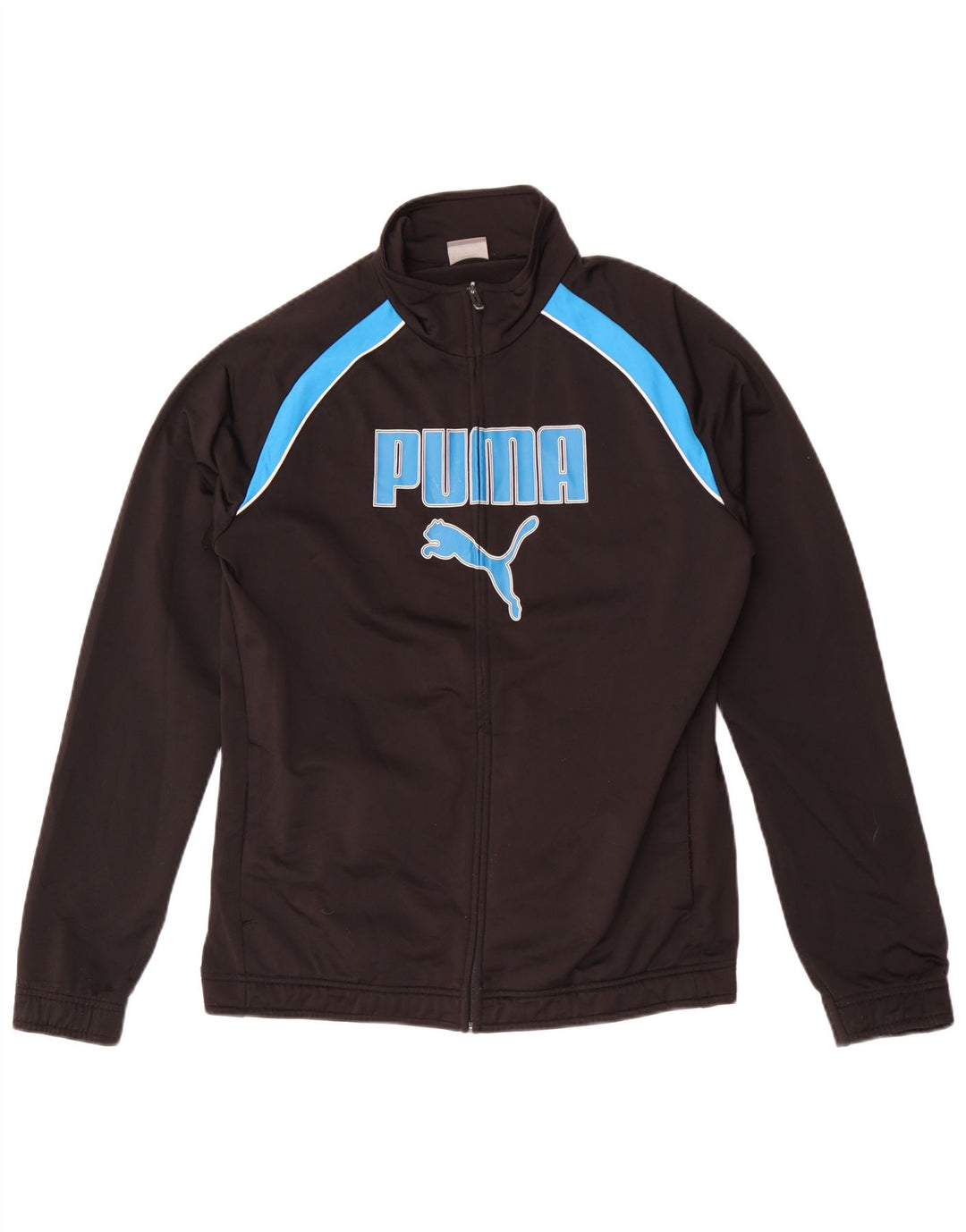 Puma Mens Graphic Tracksuit Top Jaqueta Médio Preto Colorblock Poliéster