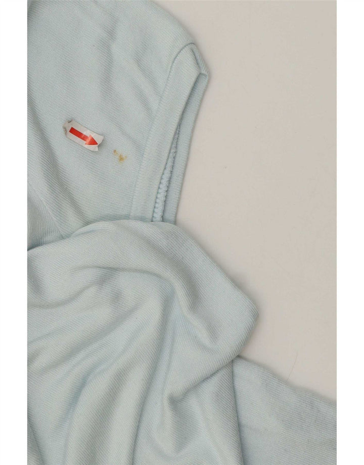 Camiseta feminina Zara Top UK 10 pequena viscose azul