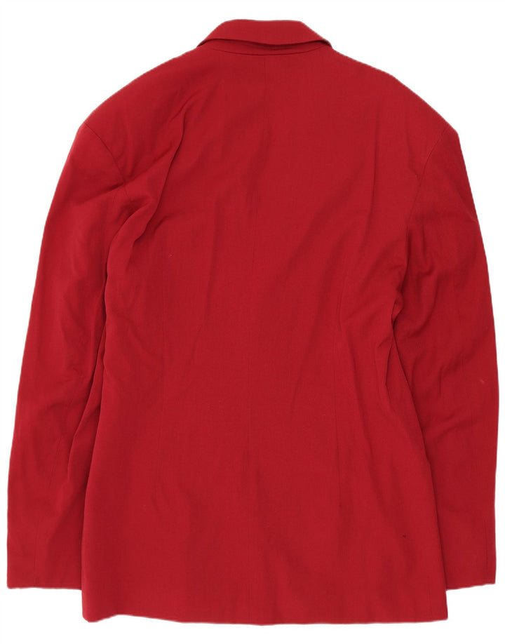 Jaqueta blazer masculina VINTAGE com 3 botões IT 50 grande lã vermelha