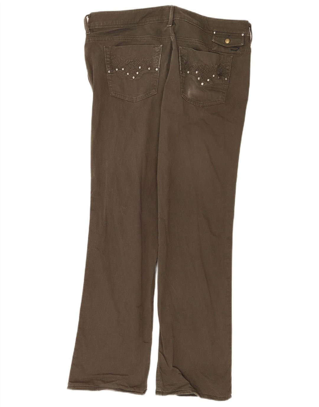 Jeans feminino Diesel Bootcut W33 L30 algodão cáqui