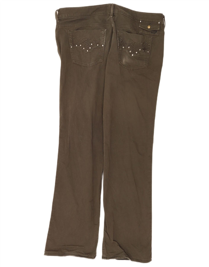 Jeans feminino Diesel Bootcut W33 L30 algodão cáqui