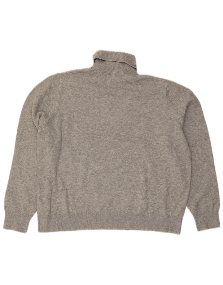 Suéter feminino Marks & Spencer com gola redonda Reino Unido 16 grande cinza manchado