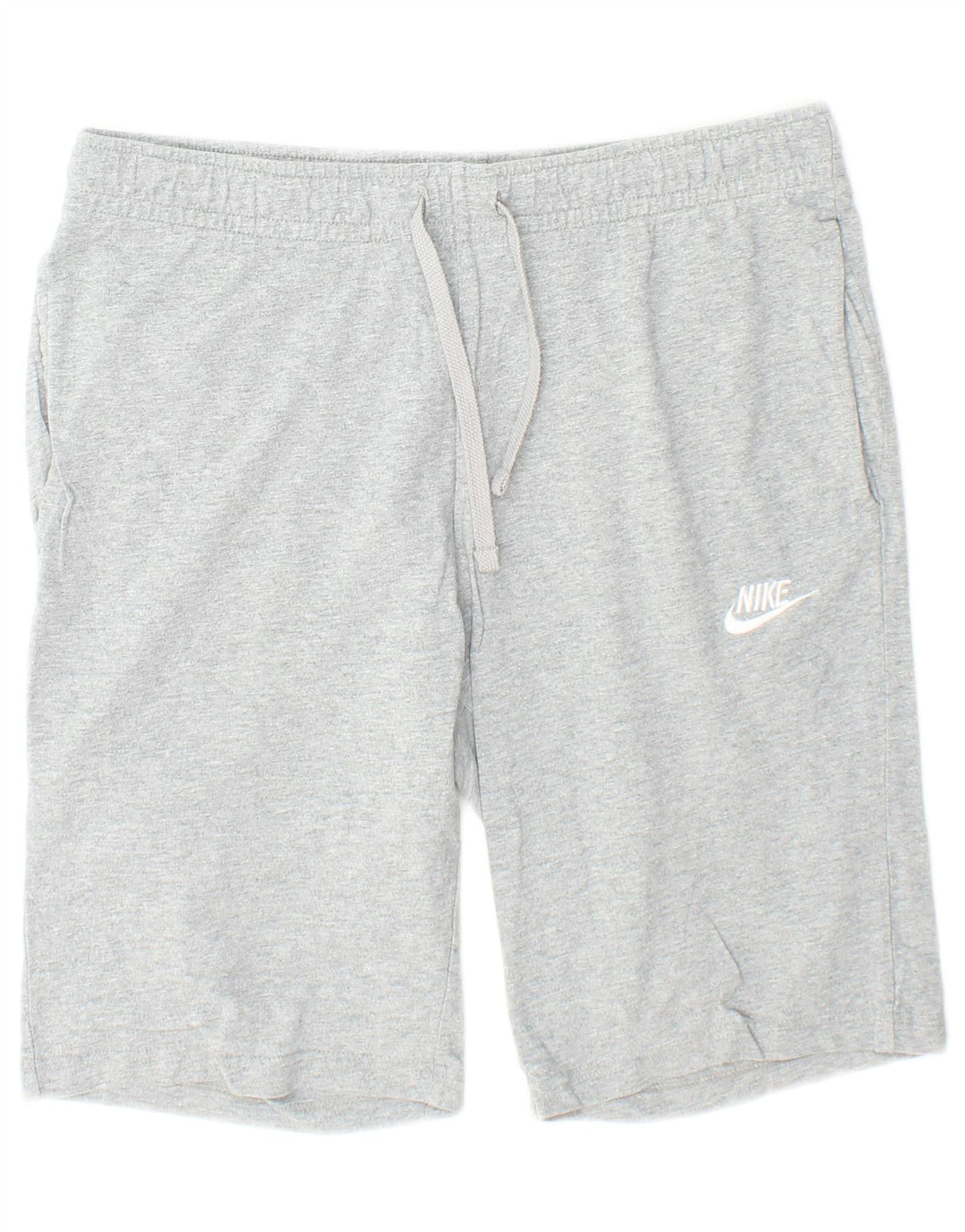 Shorts esportivos masculinos Nike médio cinza algodão