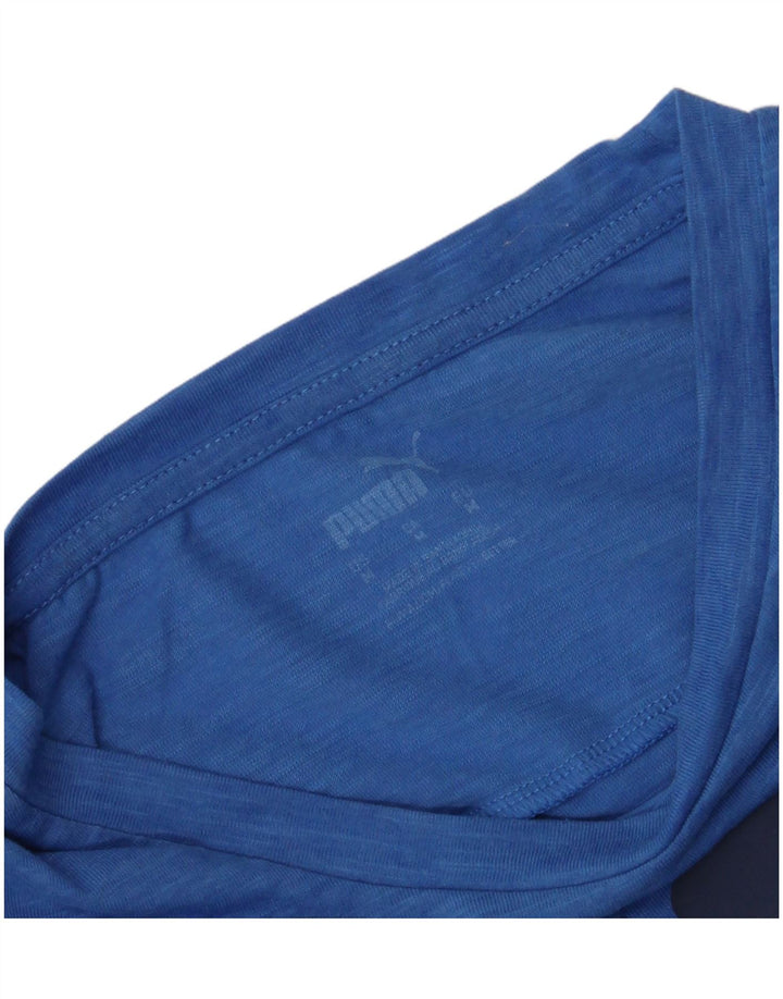 Puma Camiseta Masculina Graphic Top Azul Médio
