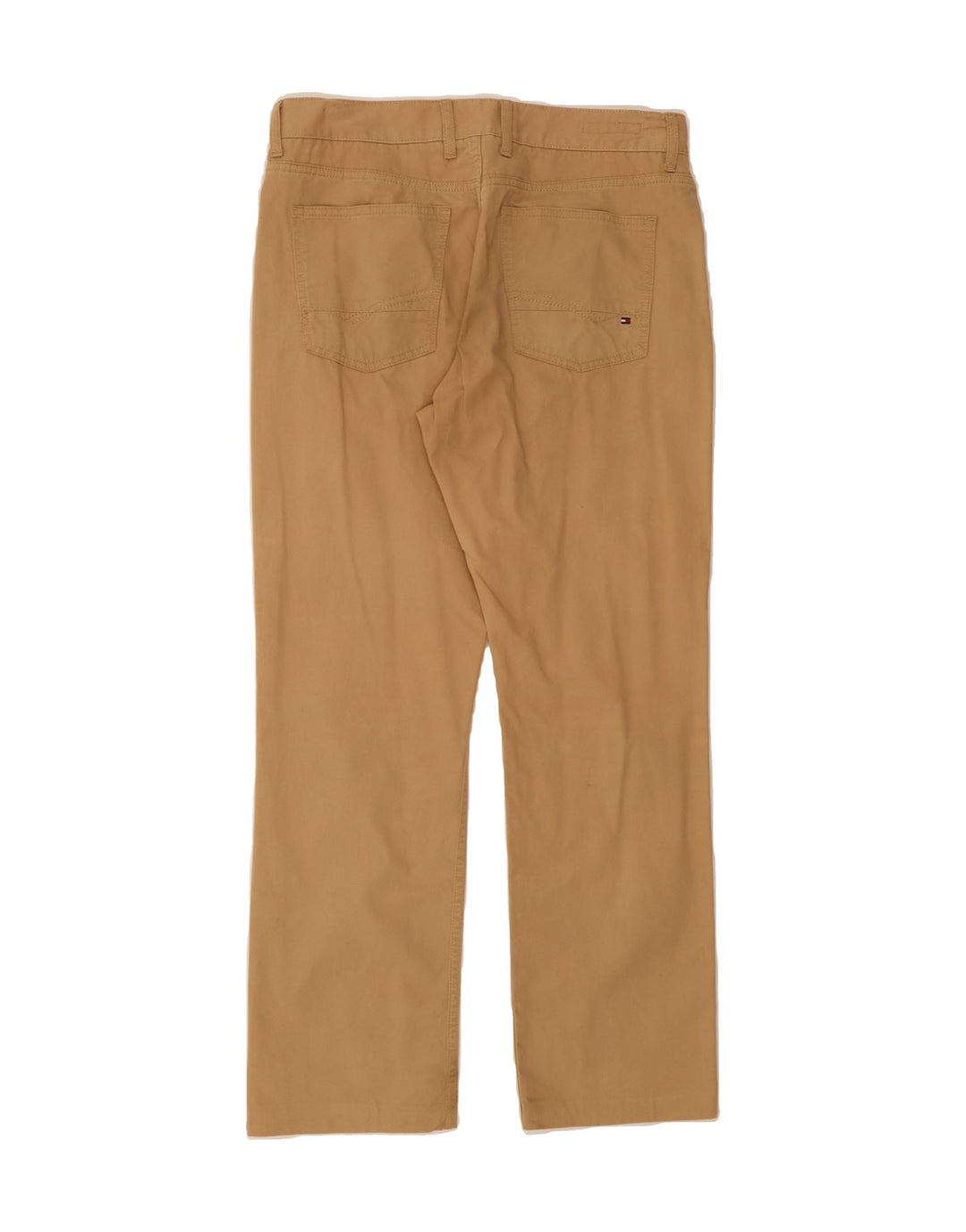 TOMMY HILFIGER Womens Straight Casual Trousers W34 L30 Beige Cotton Vintage Tommy Hilfiger and Second-Hand Tommy Hilfiger from Messina Hembry 