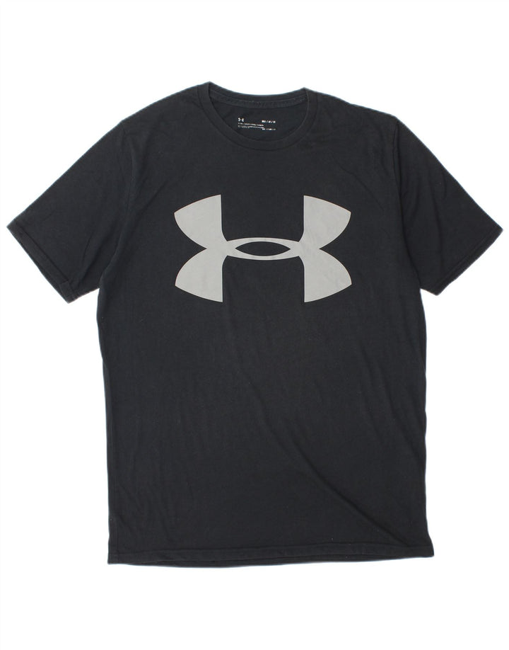 Camiseta masculina Under ARMOR Heat Gear Graphic Top médio algodão preto