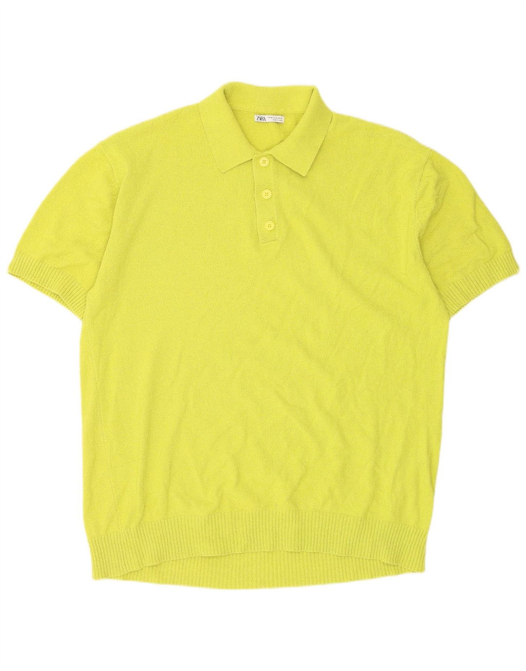 Camisa polo masculina Zara XL amarela