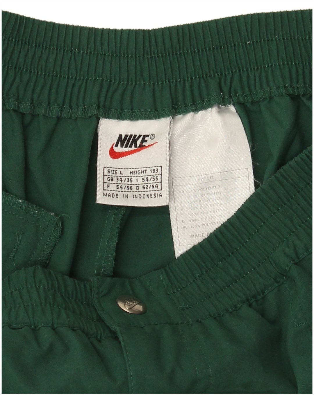 Shorts Nike Pegged Chino Grande W34 Verde Poliéster