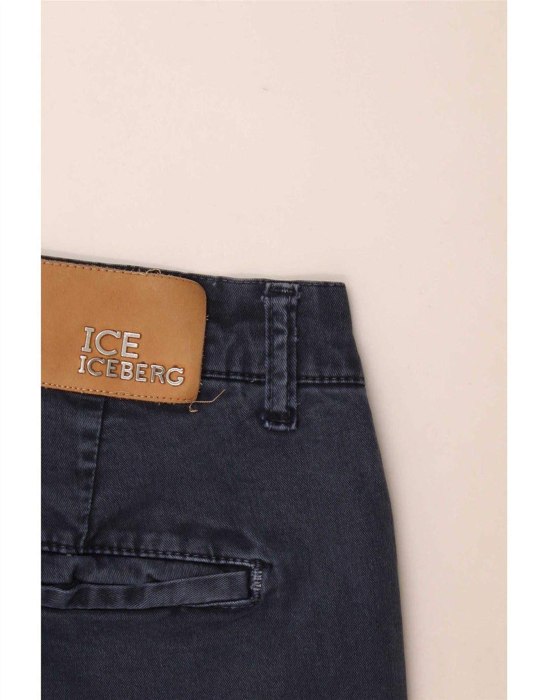 Calça Chino Slim Feminina Iceberg W32 L29 Azul Marinho