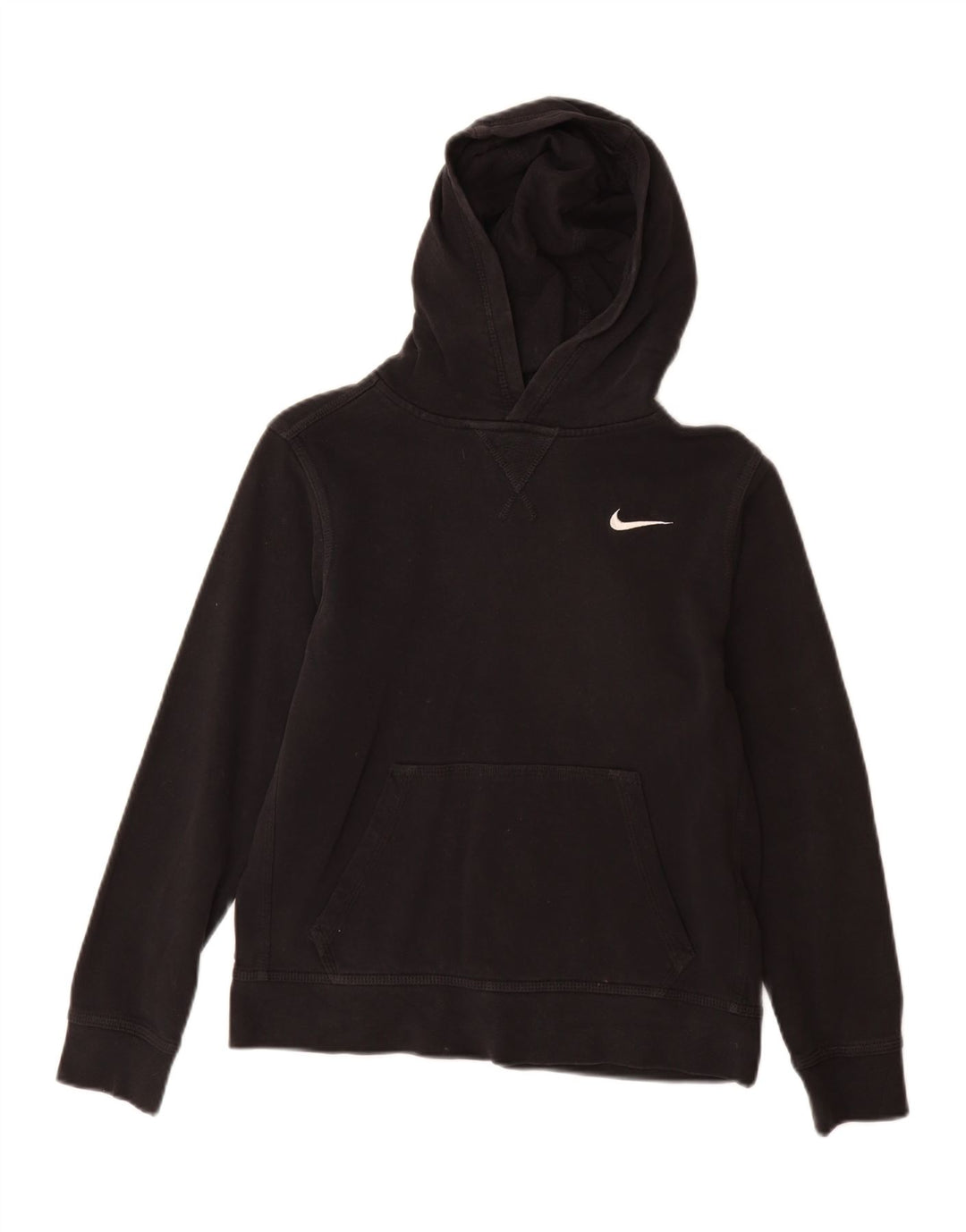 Jumper com capuz Nike Boys 12-13 anos grande preto