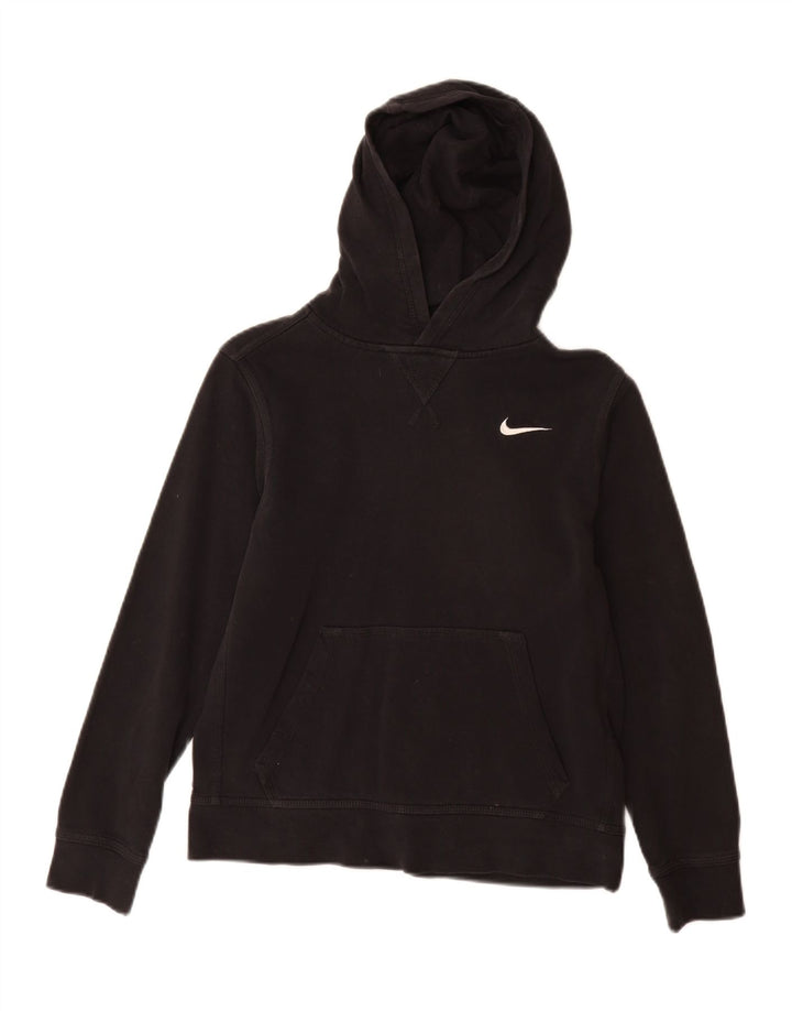 Jumper com capuz Nike Boys 12-13 anos grande preto