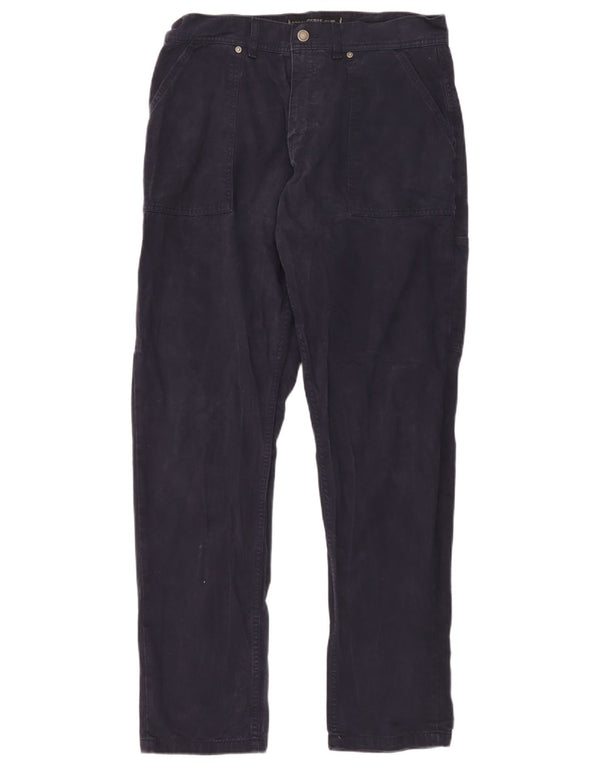 Calça cargo reta masculina Guess W32 L32 azul marinho