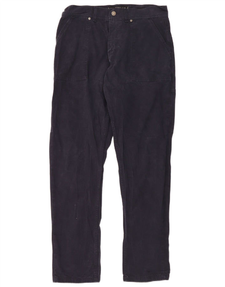 Calça cargo reta masculina Guess W32 L32 azul marinho