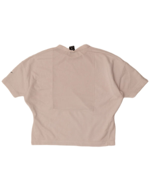 Camiseta Nike Feminina Dri Fit Oversized Top UK 14 Médio Algodão Branco