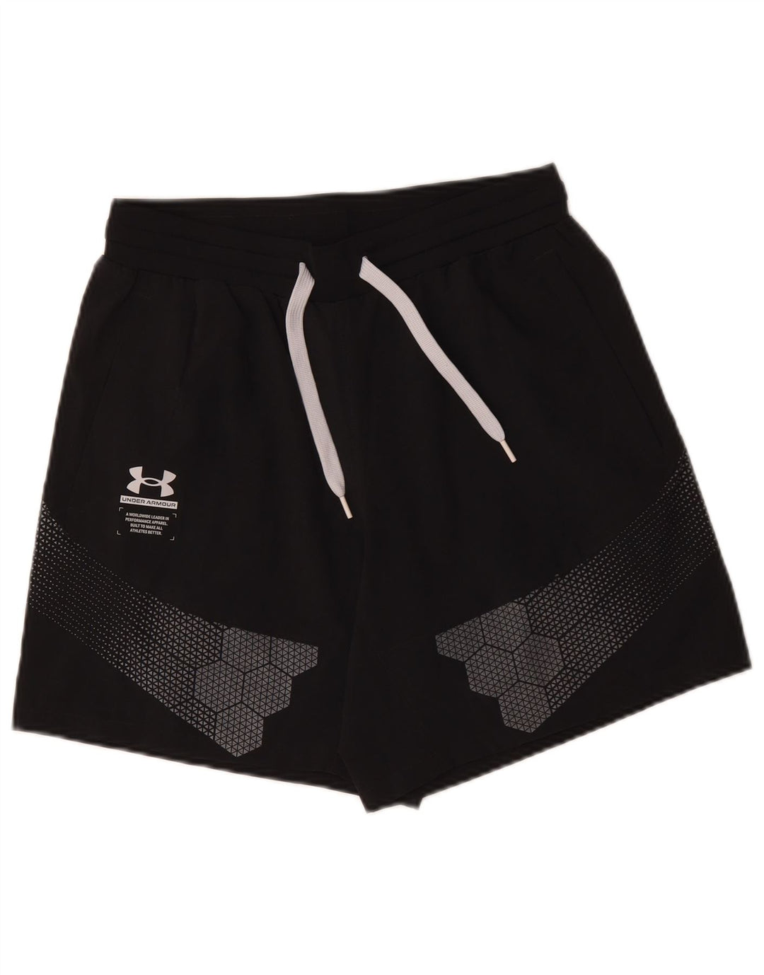 Under Armour Mens Graphic Sport Shorts Médio Poliéster Preto