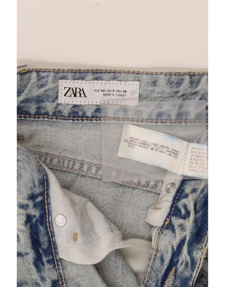 ZARA Jeans retos femininos EU 40 médio W30 L28 algodão azul