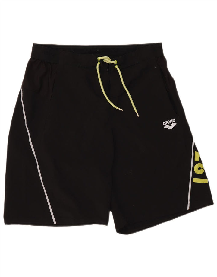 Arena Mens Graphic Natação Shorts Grande Preto