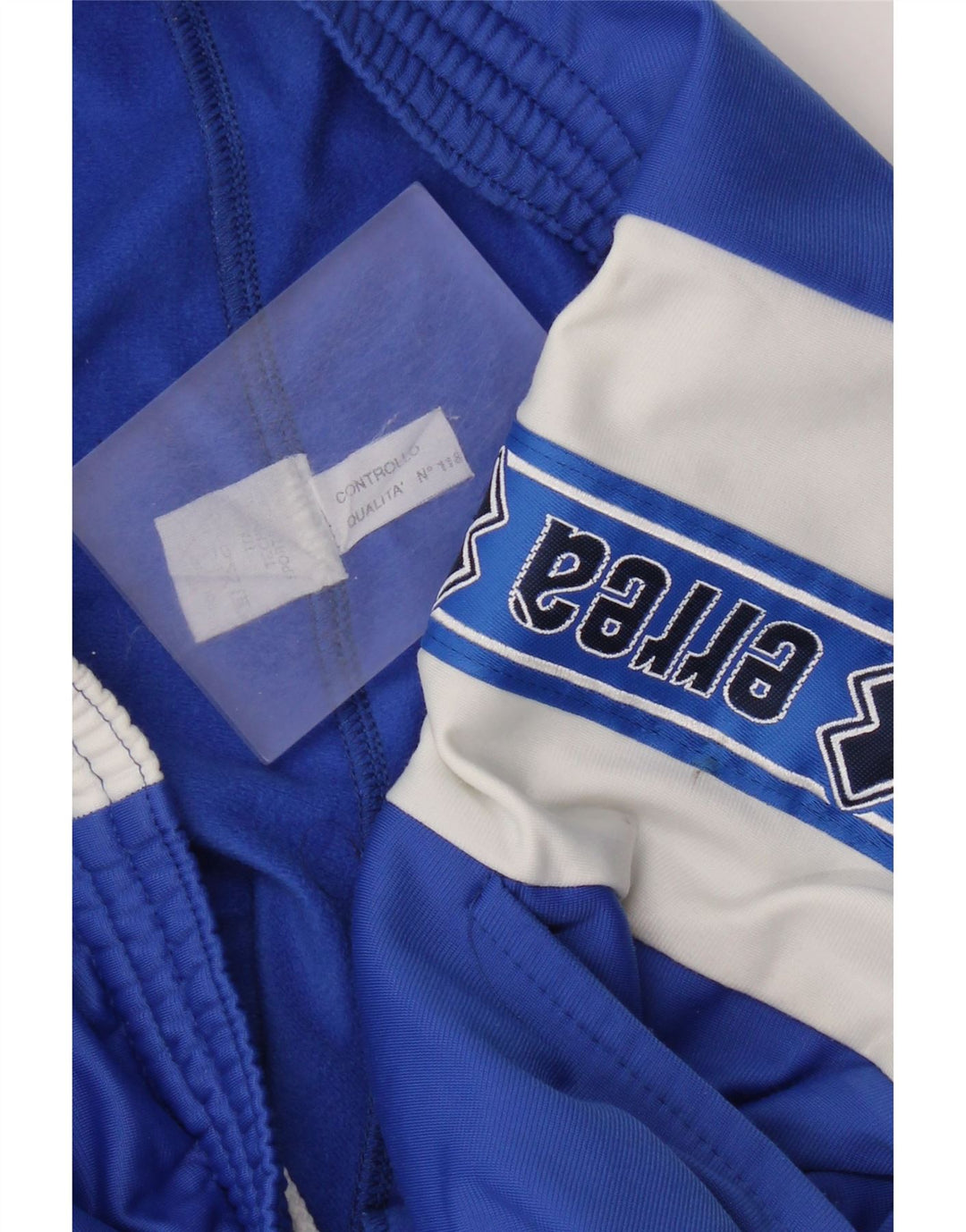 Calça de treino masculina Errea com estampa gráfica azul médio em poliéster