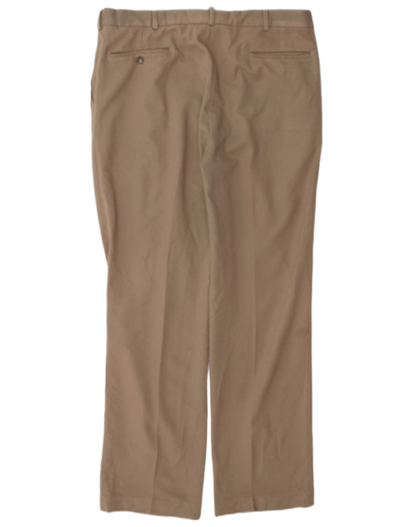 Calça masculina Farah Pegged Suit W36 L32 bege
