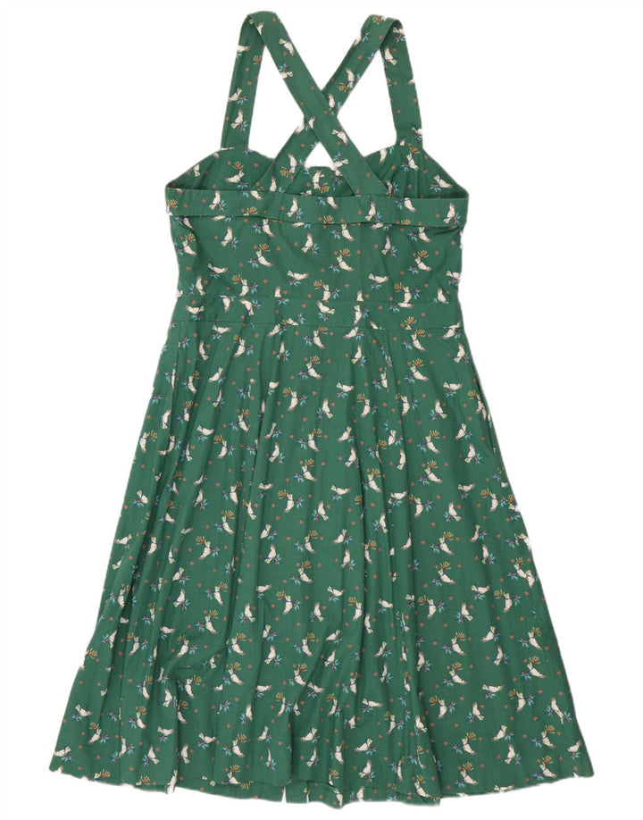 Vestido frente única feminino EDC IT 42 algodão floral verde médio