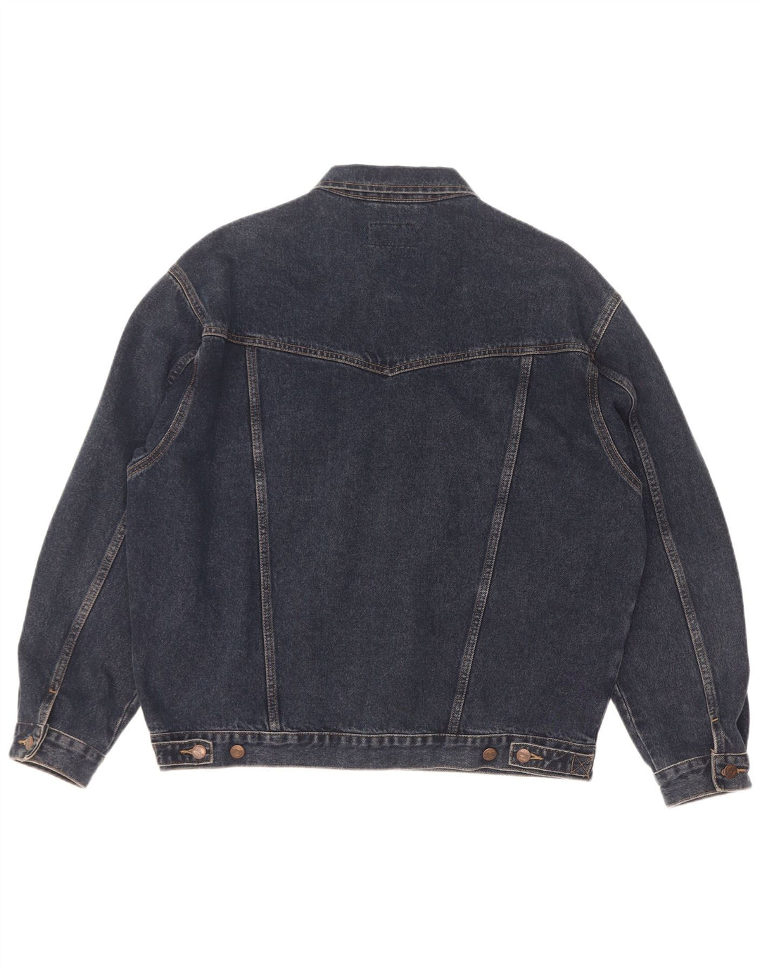 Jaqueta jeans Wrangler masculina UK 42 XL algodão azul