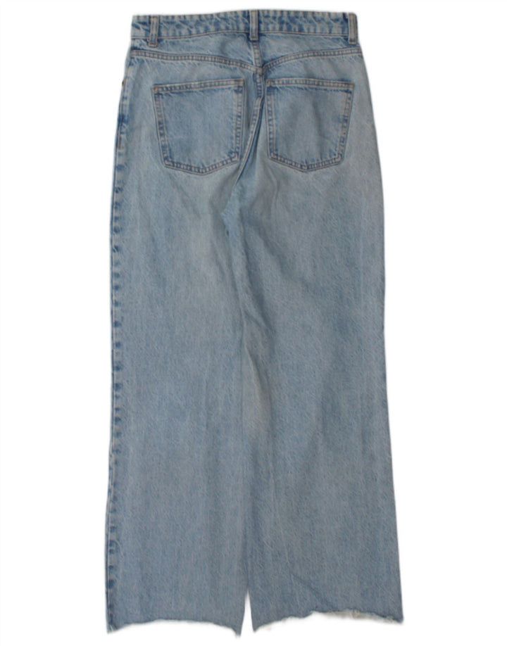 Calça Jeans Solta Feminina Zara EU 38 Pequeno W28 L29 Azul