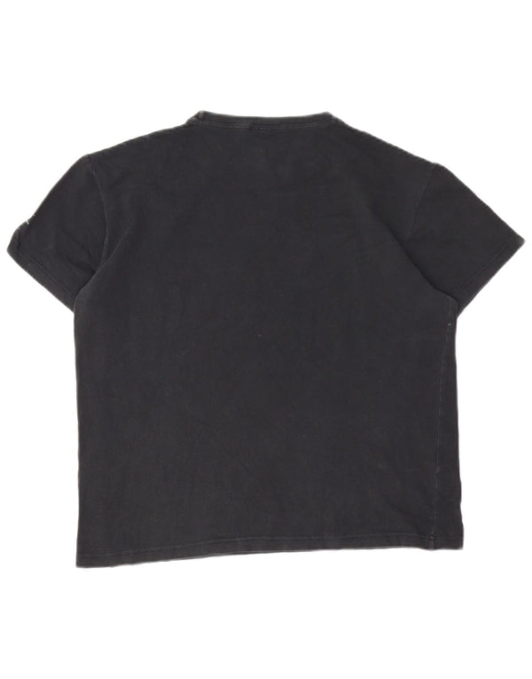 Camiseta Calvin Klein Jeans Mulher Top UK 16 Grande Preto