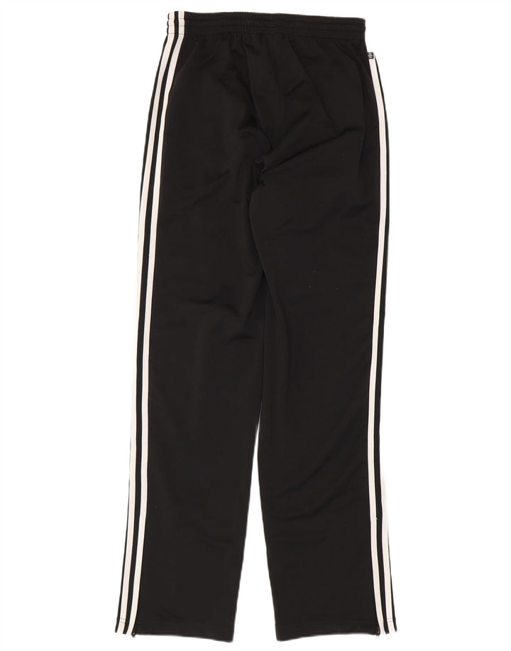 Calças de treino femininas Adidas UK 8 pequenas poliéster preto