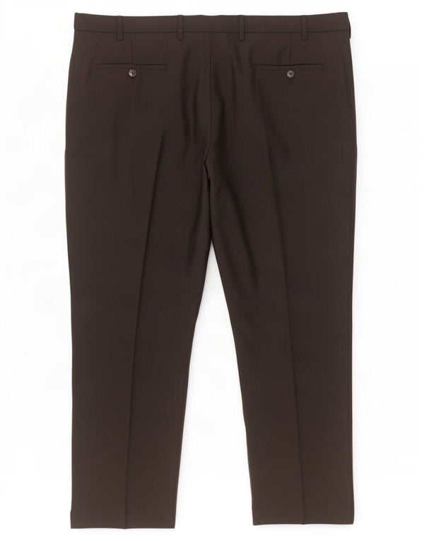 Marks & Spencer Mens Straight Regular Fit Suit Trousers W44 L29 Black