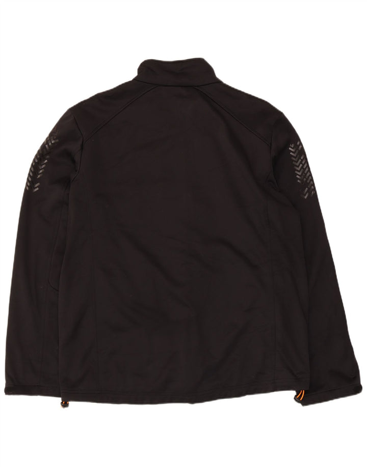 Crivit Mens Treino Top Jaqueta Grande Poliéster Geométrico Preto