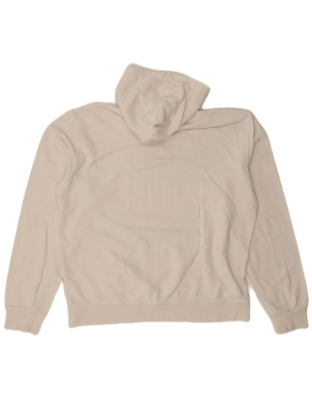 Asics Mens Graphic Hoodie Jumper XL Off White Algodão