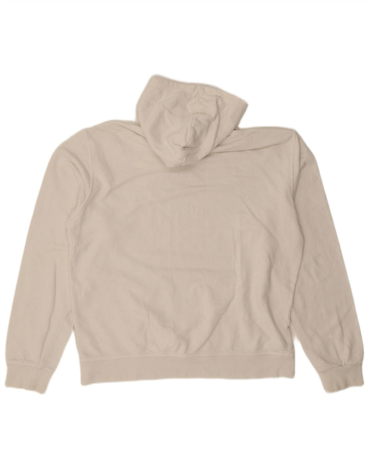 Asics Mens Graphic Hoodie Jumper XL Off White Algodão